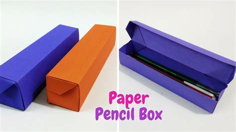 how to make a metal pencil box|origami pencil box step by.